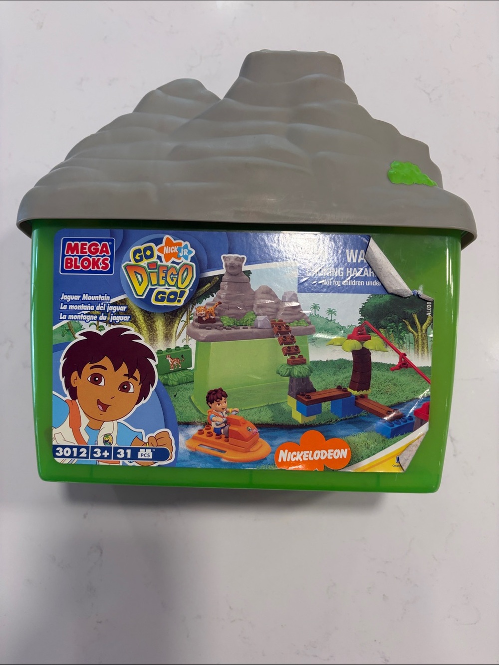 Go Diego Go! Jaguar Mountain Playset - Green and Gray Mega bloks